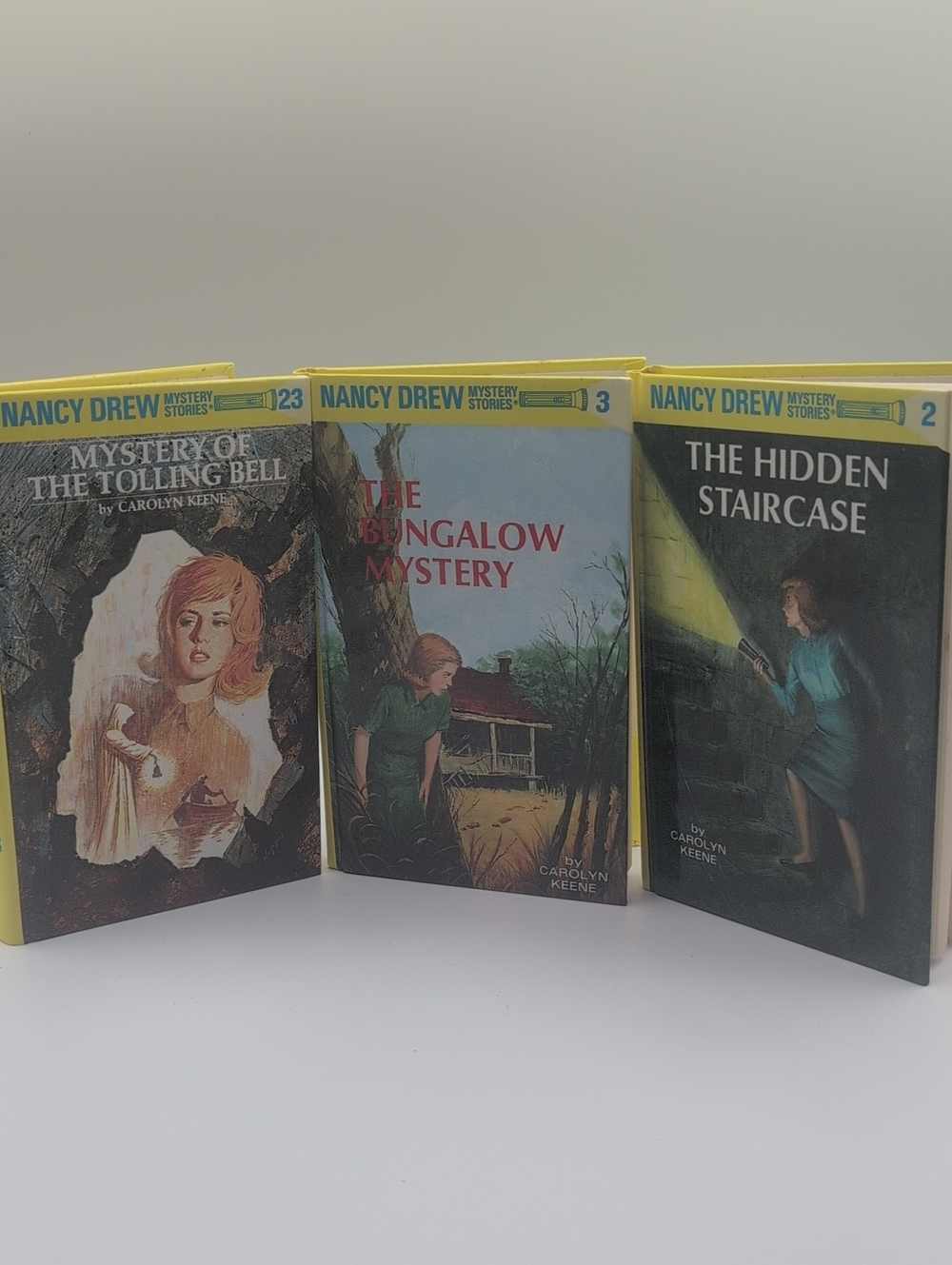 3 Nancy Drew Hardcovers The Hidden Staircase, The Bungalow Mystery And 1 Other